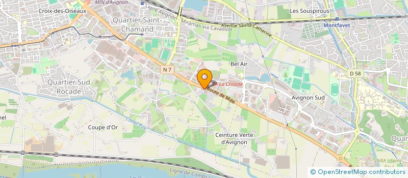 localisation de l'entreprise DISTRINATURE SARL  AVIGNON