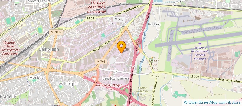 localisation de l'entreprise DISTRINVESTMENT  CLERMONT-FERRAND