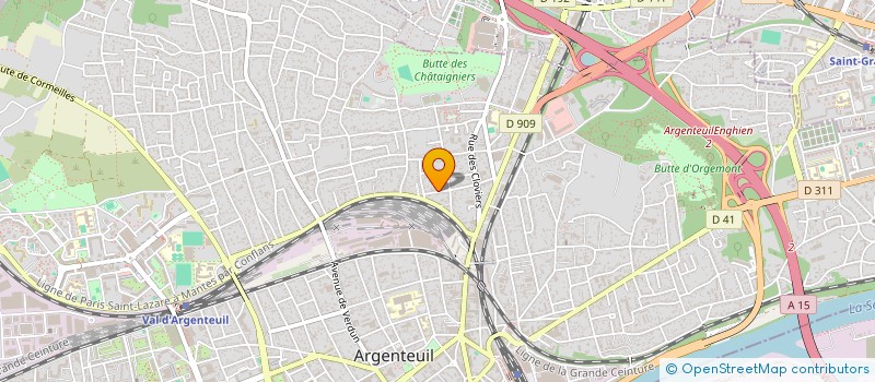 localisation de l'entreprise DISTRIO SA  ARGENTEUIL