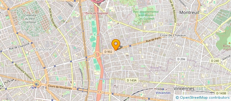 localisation de l'entreprise DISTRIPA à MONTREUIL