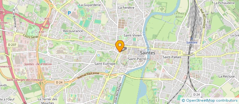 localisation de l'entreprise DISTRIPAIN à SAINTES