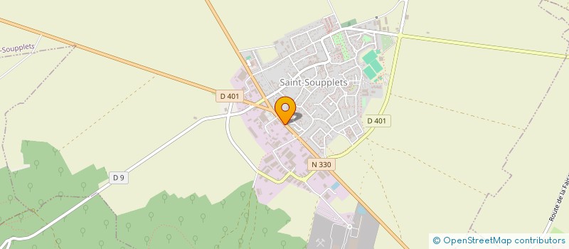 localisation de l'entreprise DISTRIPAIN SAINT SOUPPLETS à SAINT-SOUPPLETS