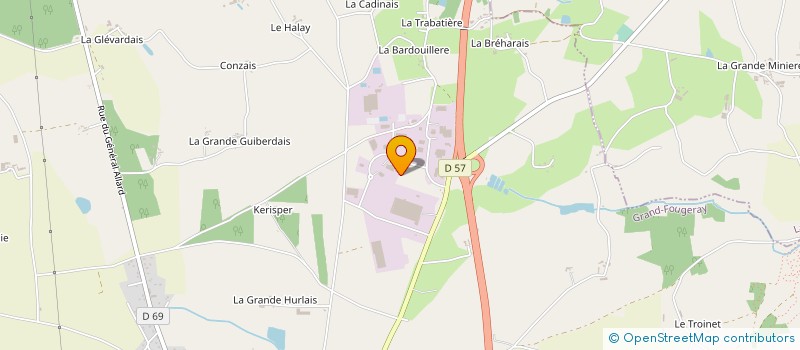 localisation de l'entreprise DISTRIPAL LOGISTIQUE à GRAND-FOUGERAY