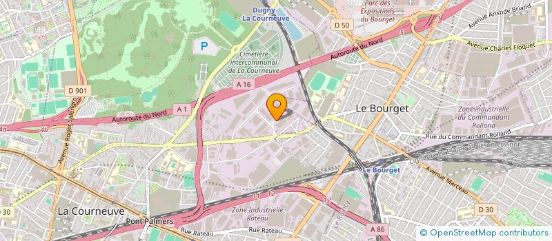 localisation de l'entreprise DISTRIPANI à LA COURNEUVE