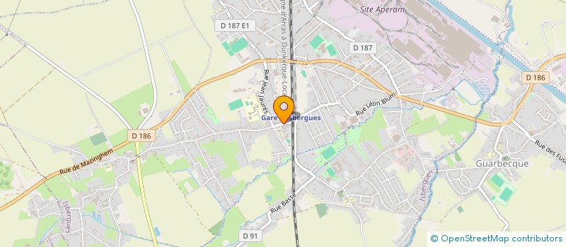 localisation de l'entreprise DISTRIPARK à ISBERGUES