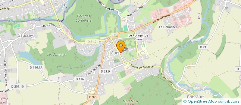 localisation de l'entreprise DISTRIPARTS IDF à ANET