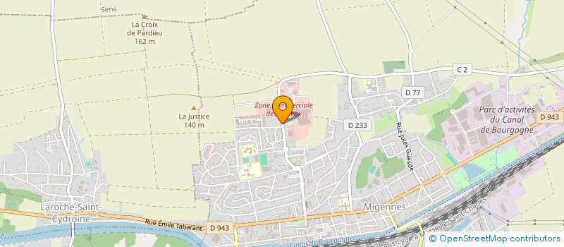 localisation de l'entreprise DISTRIPIZ FRANCE à MIGENNES