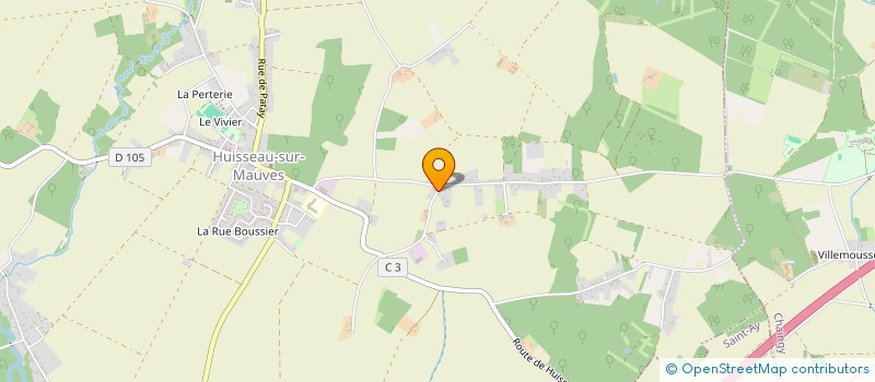 localisation de l'entreprise DISTRIPIZZ HUISSEAU à HUISSEAU-SUR-MAUVES