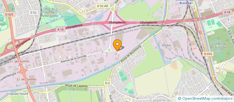 localisation de l'entreprise DISTRIPLAST FLANDRE SA à DUNKERQUE