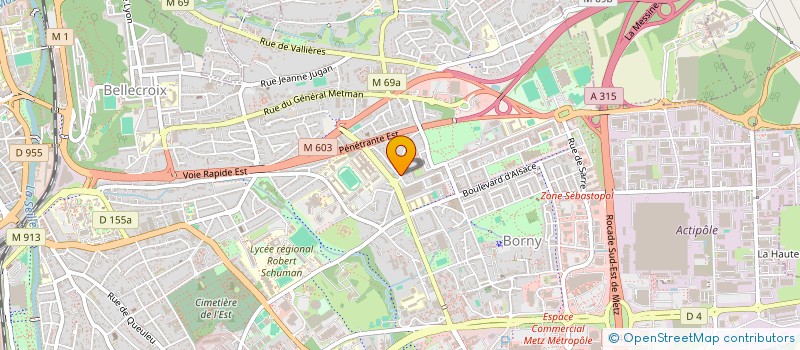 localisation de l'entreprise DISTRIPLUS57  METZ