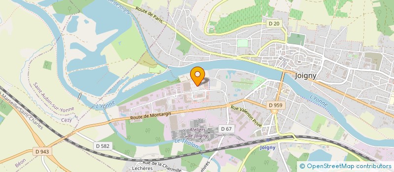 localisation de l'entreprise DISTRIPRESSE à JOIGNY