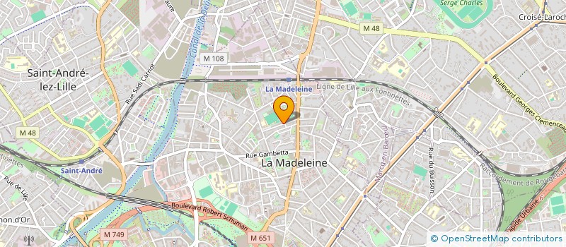 localisation de l'entreprise DISTRIPRINT à LA MADELEINE