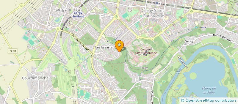 localisation de l'entreprise DISTRIPRO à CERGY
