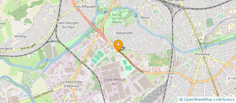 localisation de l'entreprise DISTRIPRO à LE MANS