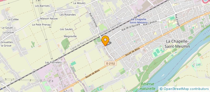 localisation de l'entreprise DISTRIPRO CUISINE à LA CHAPELLE-SAINT-MESMIN