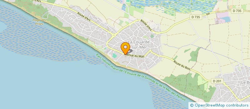 localisation de l'entreprise DISTRIPROX  LA COUARDE-SUR-MER