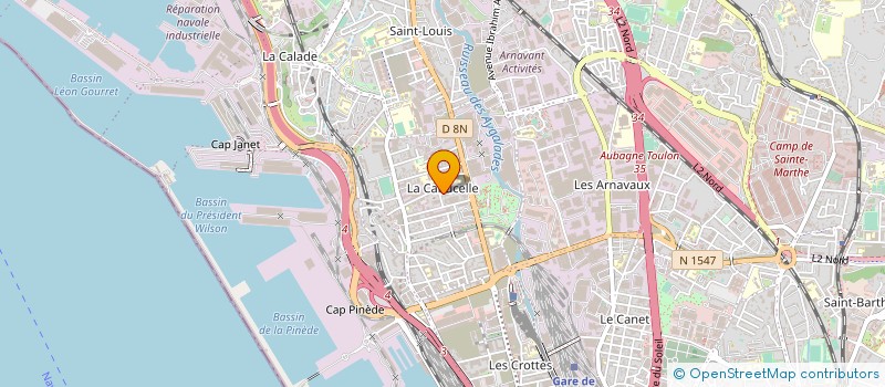 localisation de l'entreprise DISTRIPUB à MARSEILLE