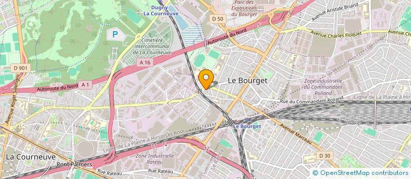 localisation de l'entreprise DISTRIS à LE BOURGET