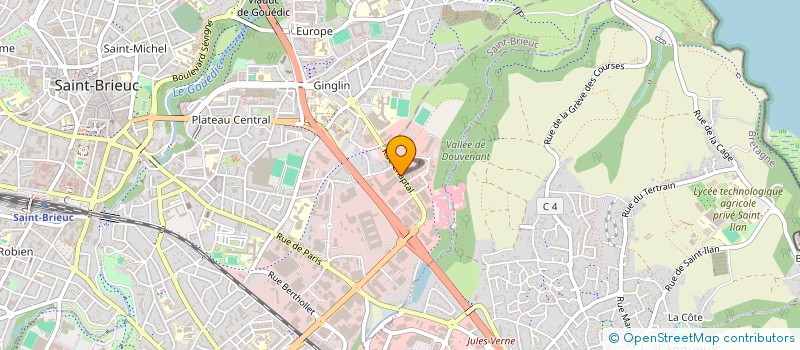 localisation de l'entreprise DISTRISANTE à SAINT-BRIEUC