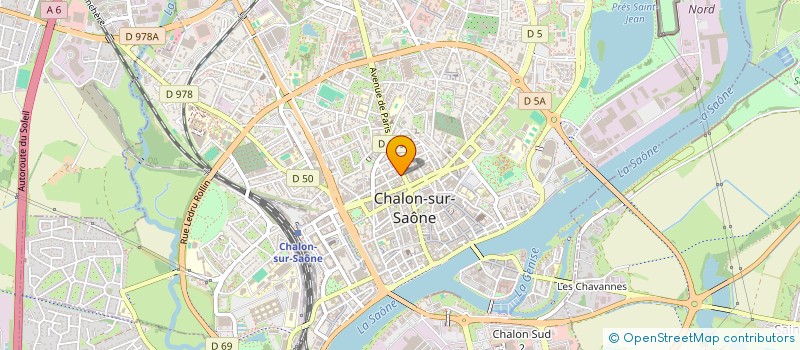 localisation de l'entreprise DISTRISERV à CHALON-SUR-SAONE