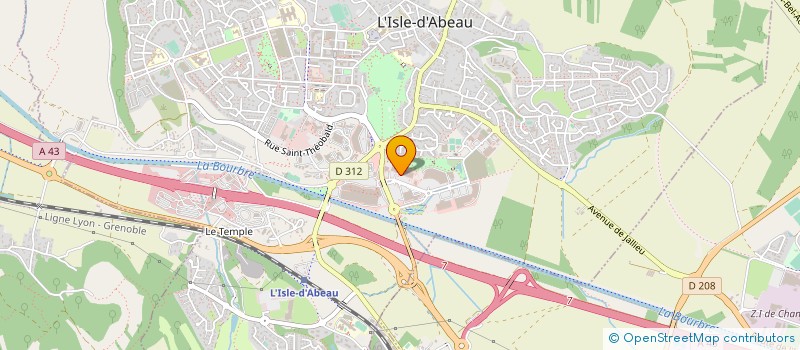 localisation de l'entreprise DISTRISOFA à L'ISLE-D'ABEAU