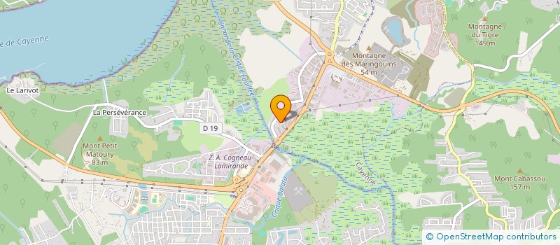 localisation de l'entreprise DISTRISOL GUYANE  CAYENNE