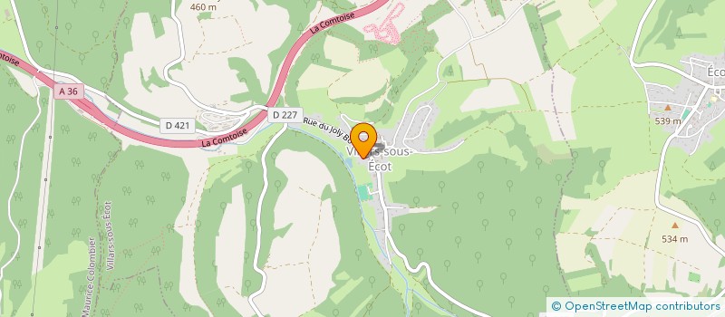 localisation de l'entreprise DISTRISPHERE  VILLARS-SOUS-ECOT