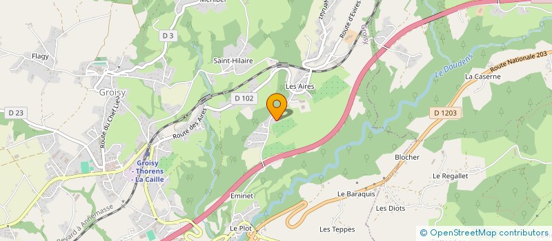 localisation de l'entreprise DISTRISPHERE à GROISY