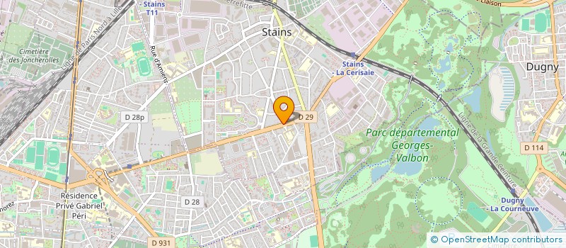 localisation de l'entreprise DISTRISTAINS à STAINS