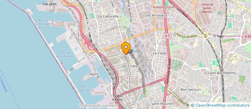 localisation de l'entreprise DISTRISUD EXPRESS à MARSEILLE
