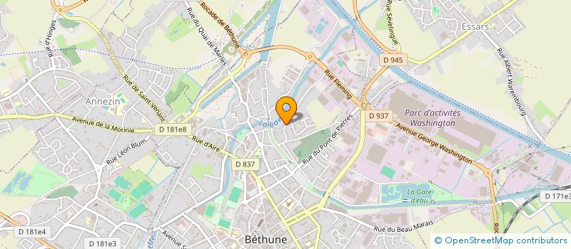 localisation de l'entreprise DISTRITAL à BETHUNE