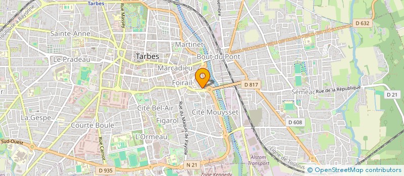 localisation de l'entreprise DISTRITARBES  TARBES