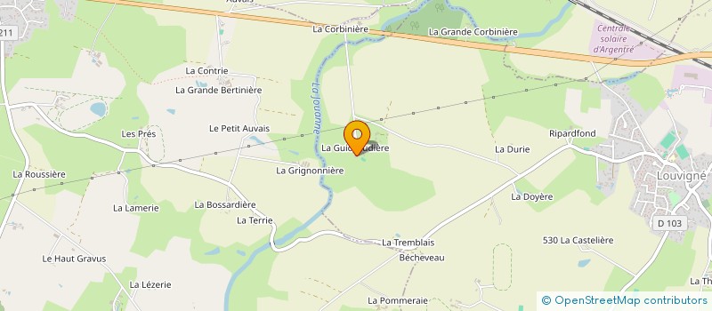 localisation de l'entreprise DISTRITRADE  LOUVIGNE