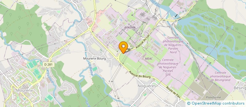 localisation de l'entreprise DISTRITUBES & ACCESSOIRES  MOURENX