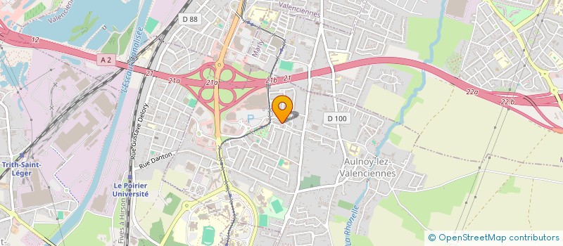 localisation de l'entreprise DISTRIVAL à AULNOY-LEZ-VALENCIENNES