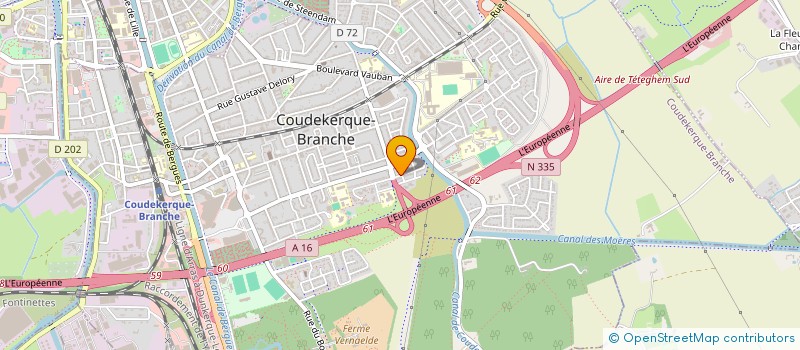 localisation de l'entreprise DISTRIVAL à COUDEKERQUE-BRANCHE
