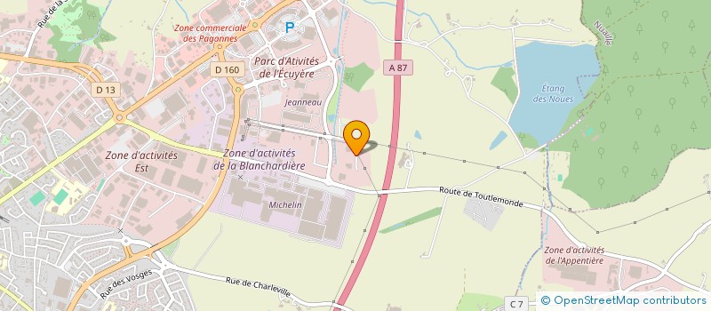 localisation de l'entreprise DISTRIVAP à CHOLET