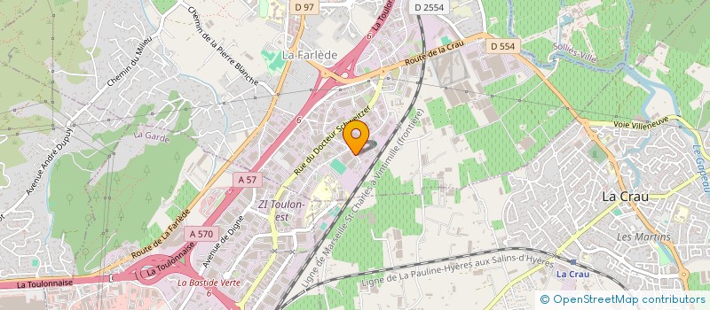 localisation de l'entreprise DISTRIVAR  LA FARLEDE