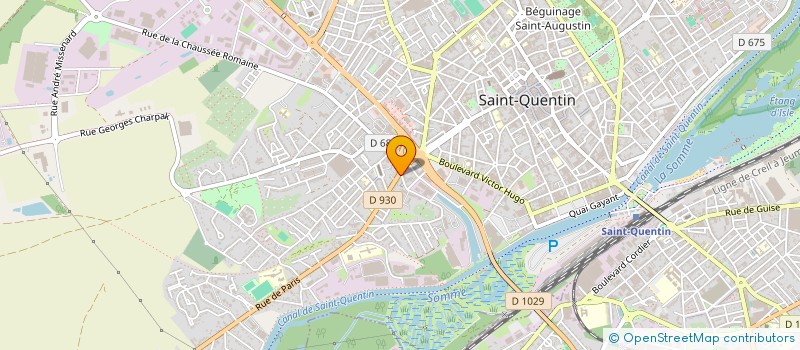 localisation de l'entreprise DISTRIVERRE à SAINT-QUENTIN