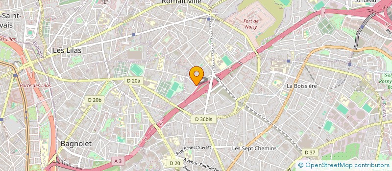 localisation de l'entreprise DISTRIVET à ROMAINVILLE