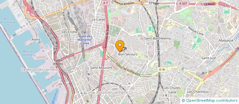localisation de l'entreprise DISTROPUNX  MARSEILLE