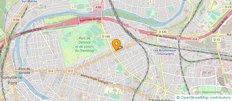 localisation de l'entreprise DISTRYBOSS à CHAMPIGNY-SUR-MARNE