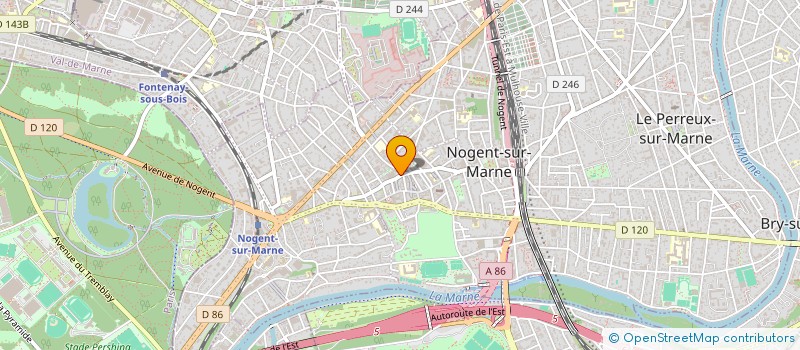 localisation de l'entreprise DITE 33 à NOGENT-SUR-MARNE
