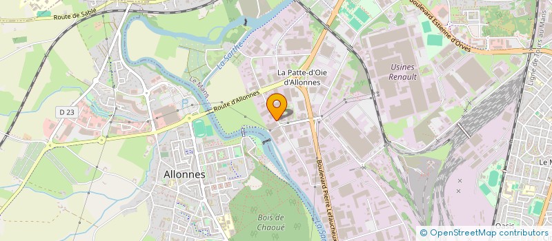 localisation de l'entreprise DITEC 72 à LE MANS