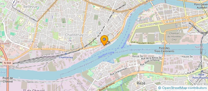 localisation de l'entreprise DITECA à NANTES