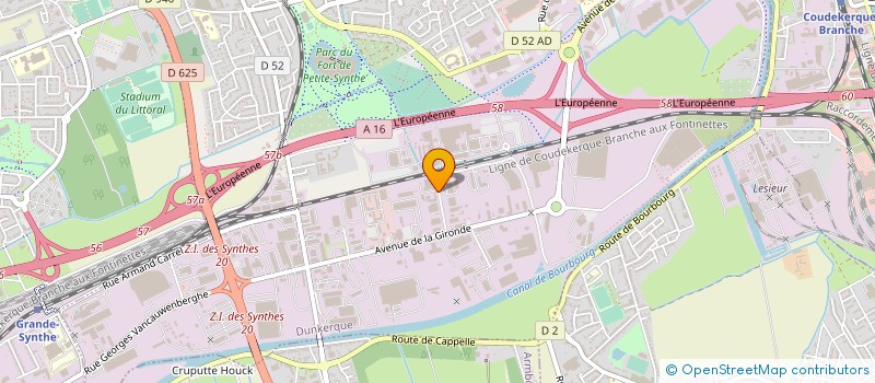 localisation de l'entreprise DITECHNA à DUNKERQUE