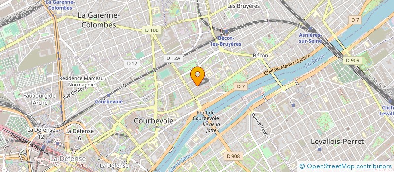 localisation de l'entreprise DITECO à COURBEVOIE
