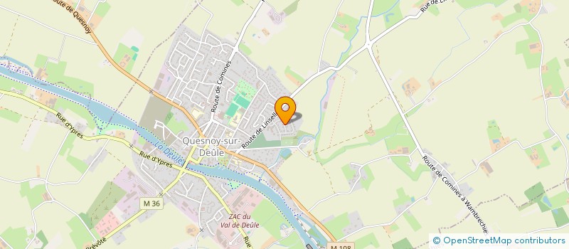 localisation de l'entreprise DITELEC à QUESNOY-SUR-DEULE