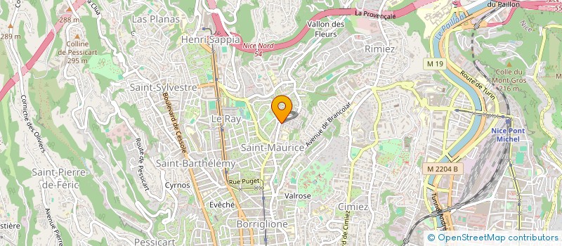 localisation de l'entreprise DITELEC  NICE