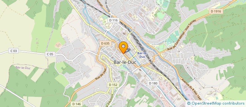 localisation de l'entreprise DITEV à BAR-LE-DUC